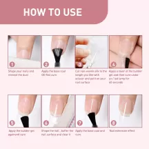 West&Month Nail Fiber Extender Glue Gel Set