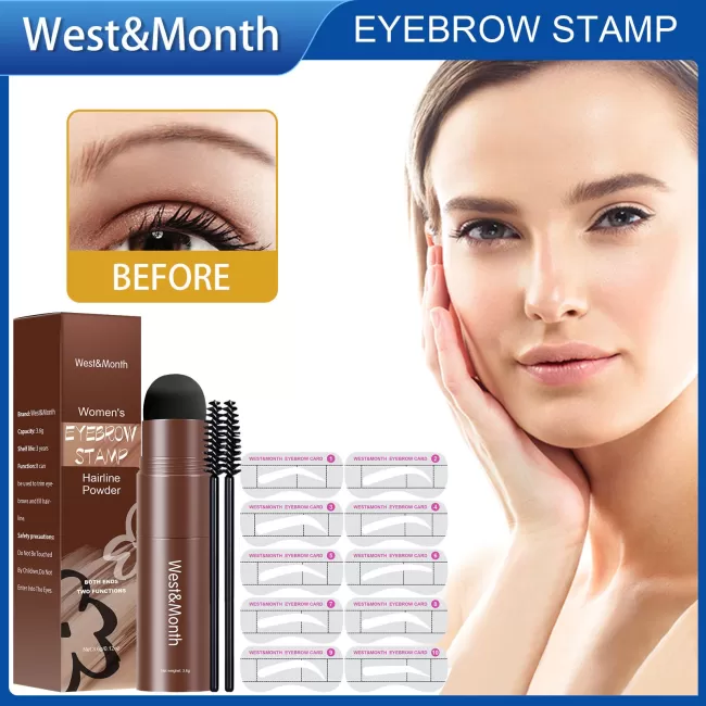 West&Month Women's Eyebrow Stamp Hair Powder