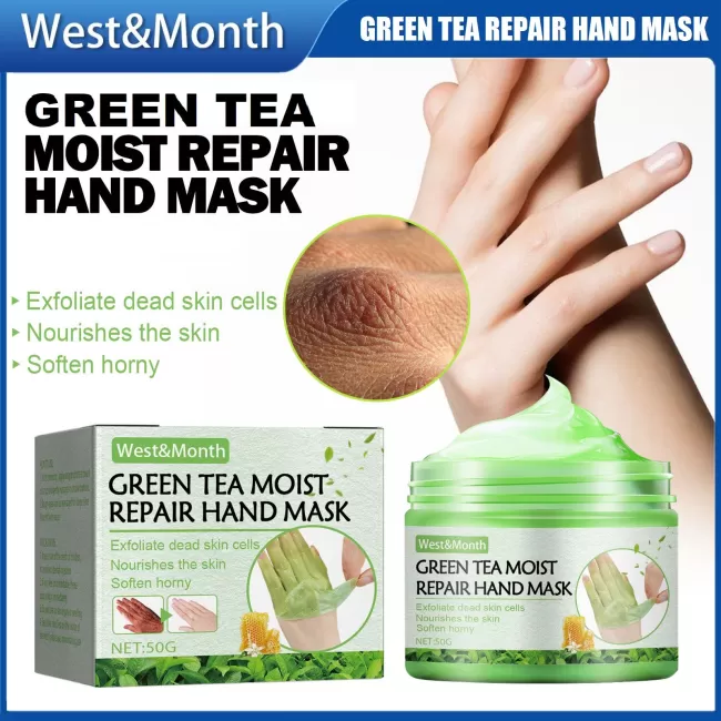 West&Month Green Tea Repair Hand Mask