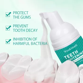 West Month Teeth Whitening Foam Toothpaste West Month Teeth Whitening Foam Toothpaste