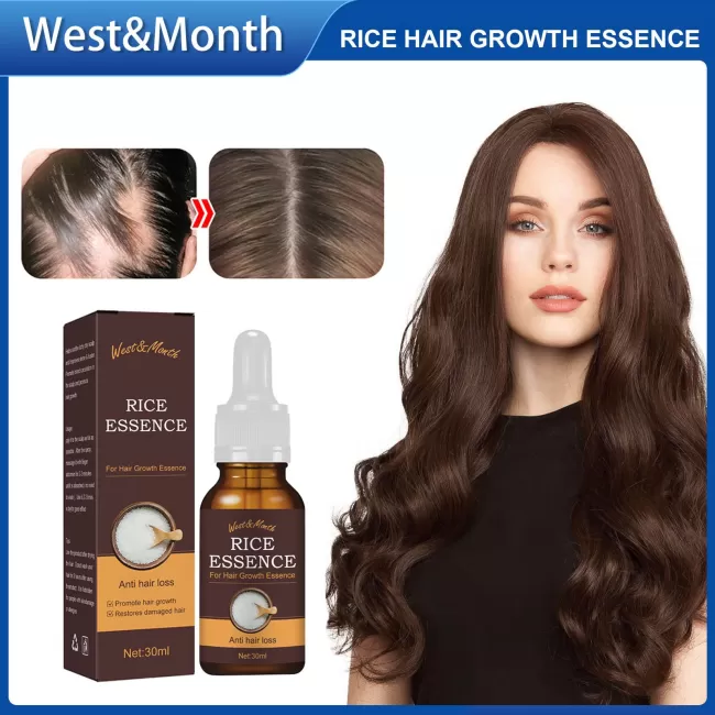West&Month Rice Hair Essential Oil For Hair Growth