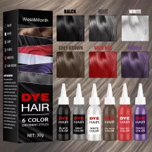 West& Month Dye Hair Different Styles 6 Color