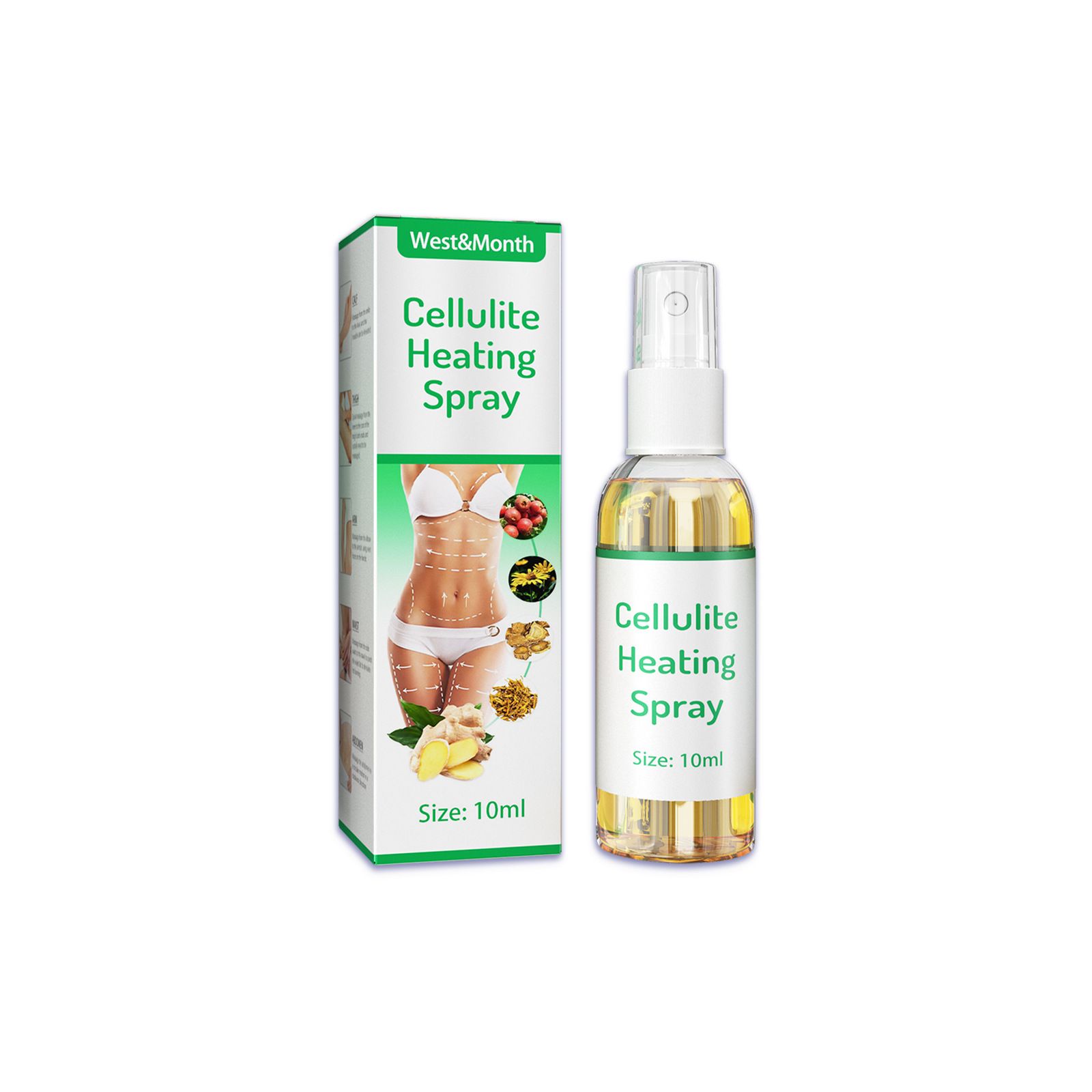 West Month Cellulite Heating Fat Burning Spray