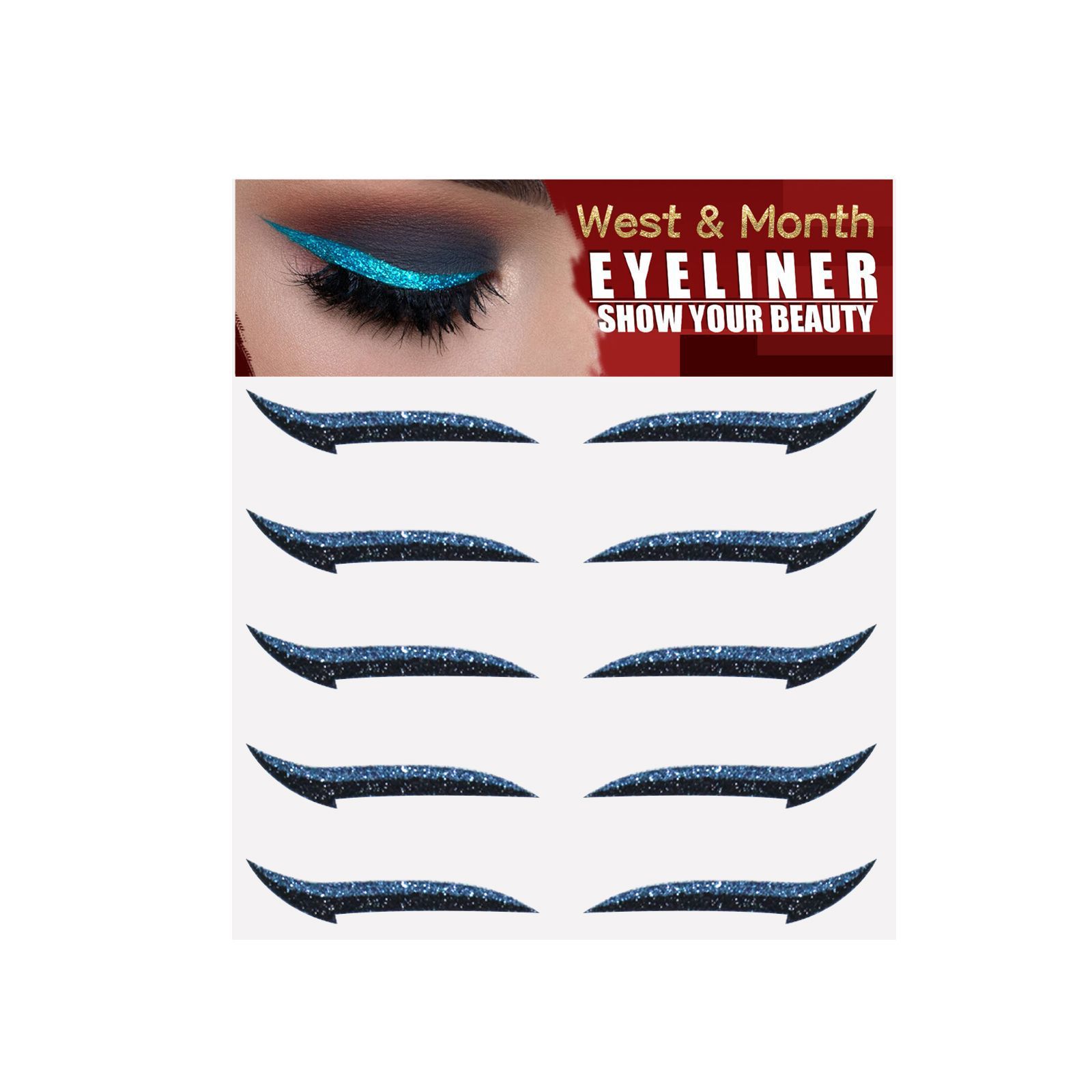 West&Month Colorful Eyeliner Stickers 2