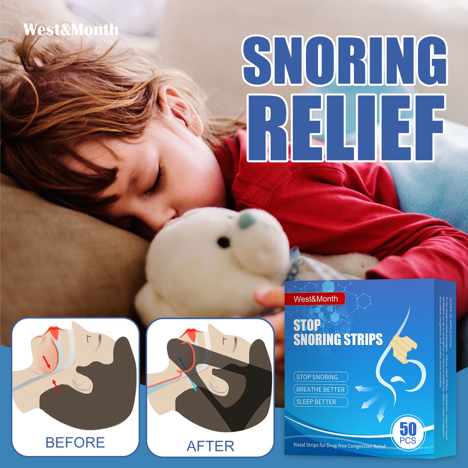 West&Month Stop Snoring Strips 2