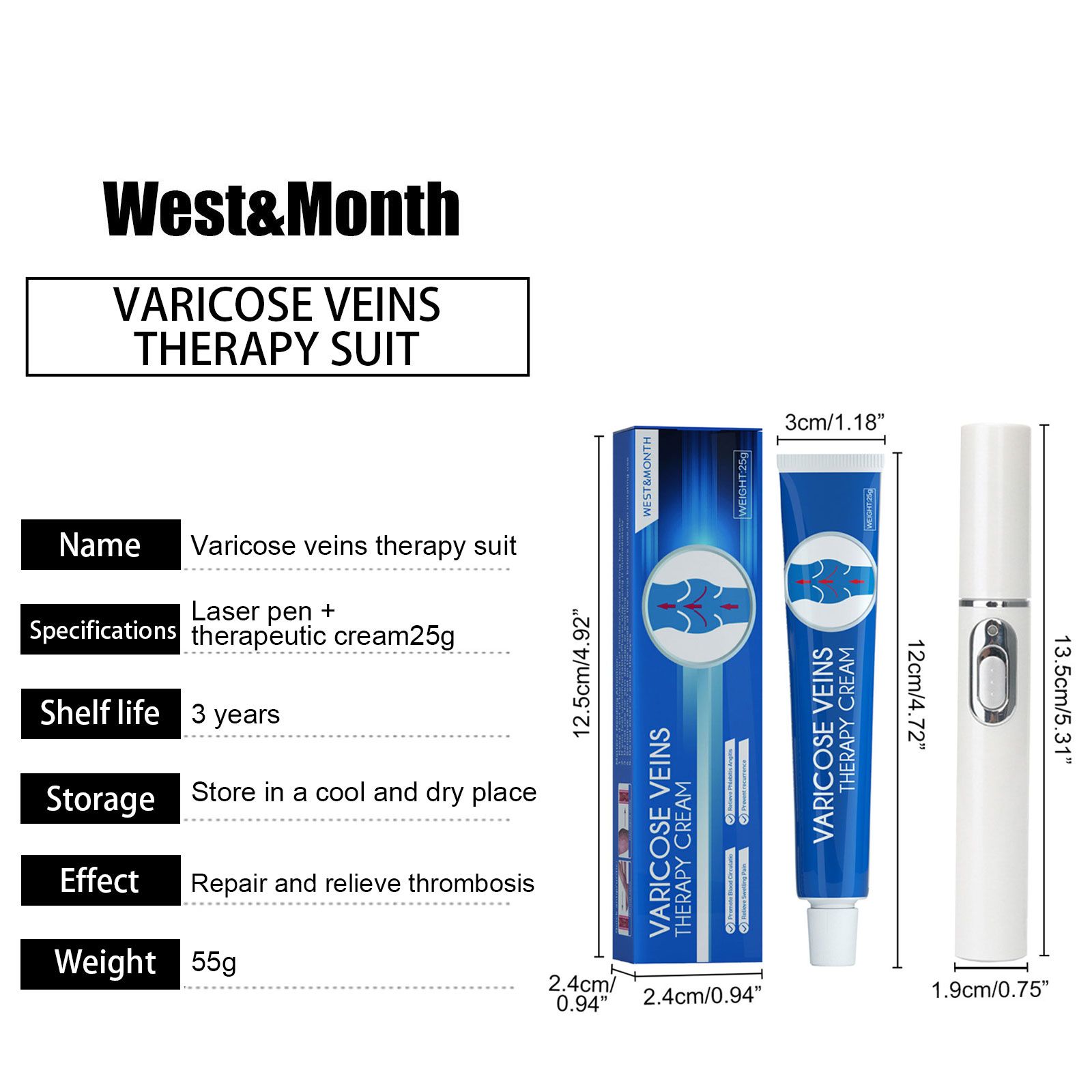 West&Month Varicose Veins Treatment Cream
