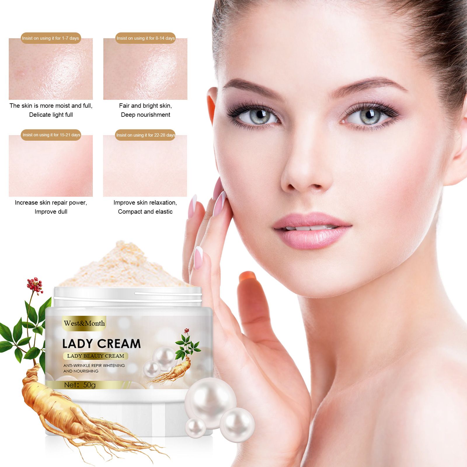 West&Month Lady Beauty Whitening Cream 1