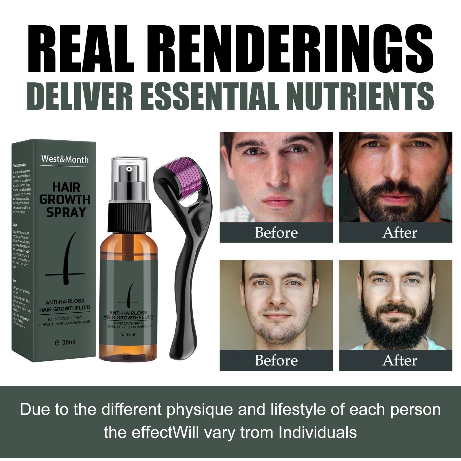 Product Name: West&Month Beard Growth Suit Essence Spray 2