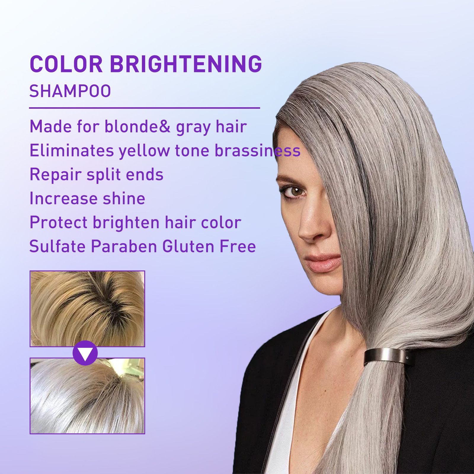 West Month Brass-Away Corrector Violet Shampoo 1