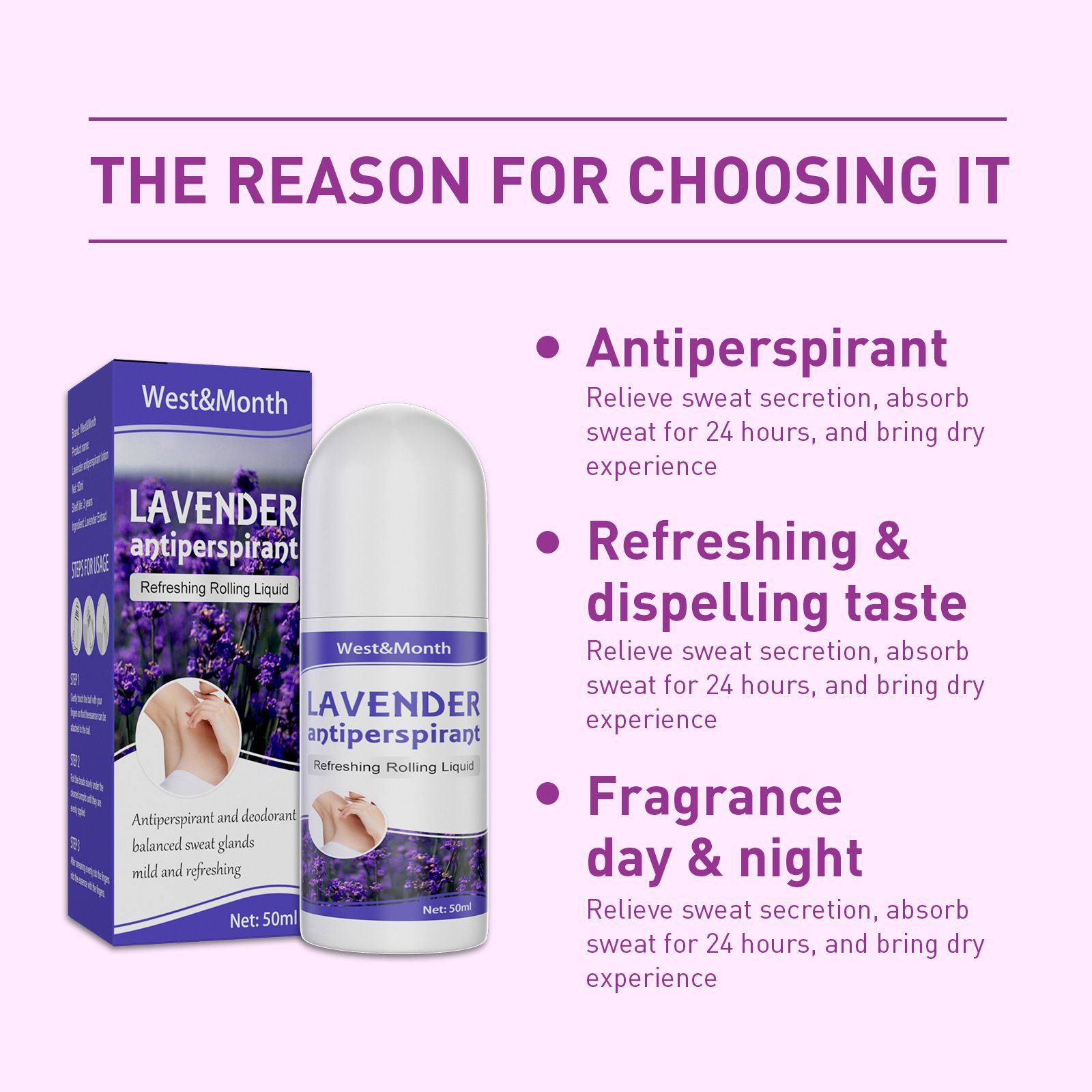 West&Month Lavender Refreshing Rolling Liquid