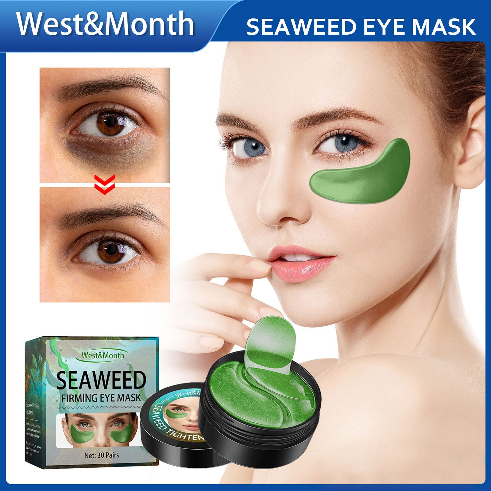 West&Month Seaweed Firming Eye Patch Mask 1